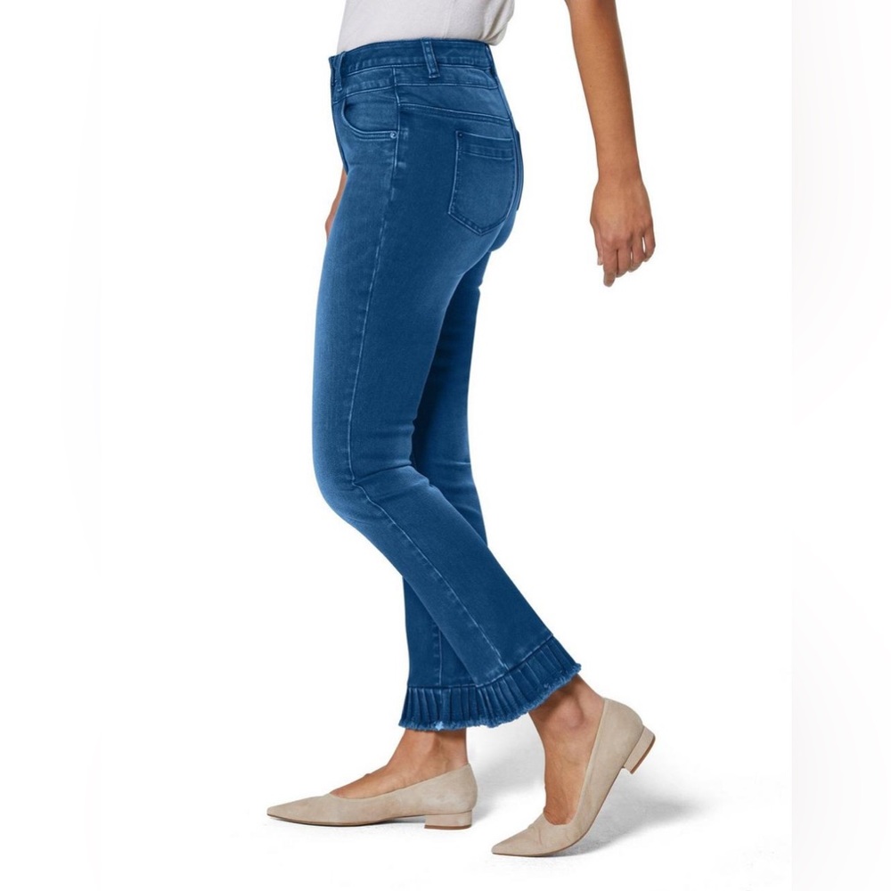 Madeleine Stylish Basic plissé-pleated hem jeans